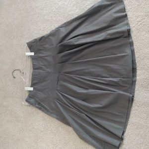 Theory aline pleated skirt gray size 0